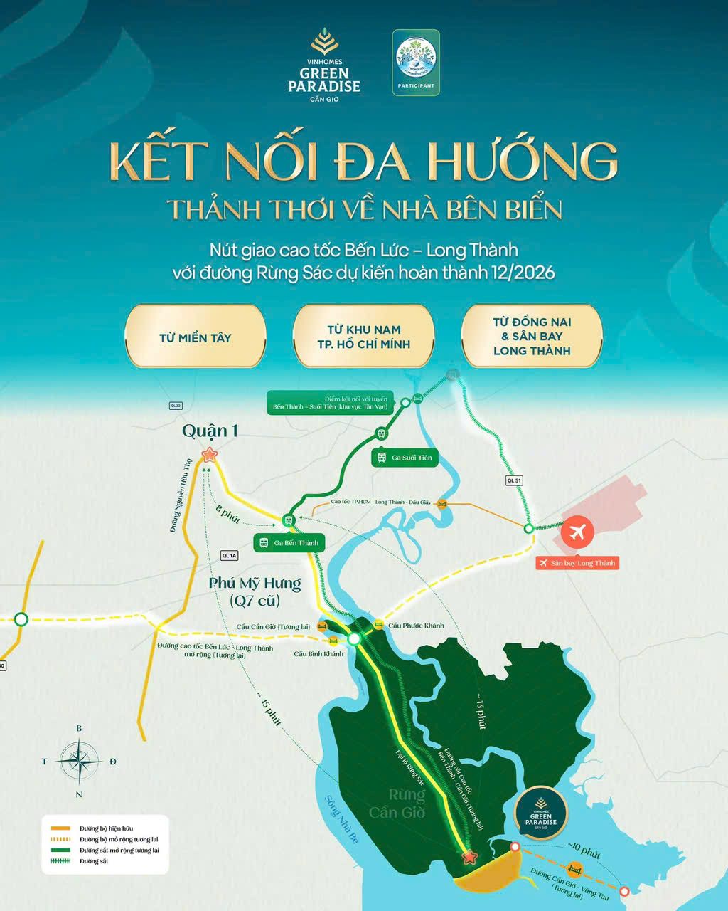 Kết nối Cần Giờ đa hướng: Không còn là điểm đến một đường vào