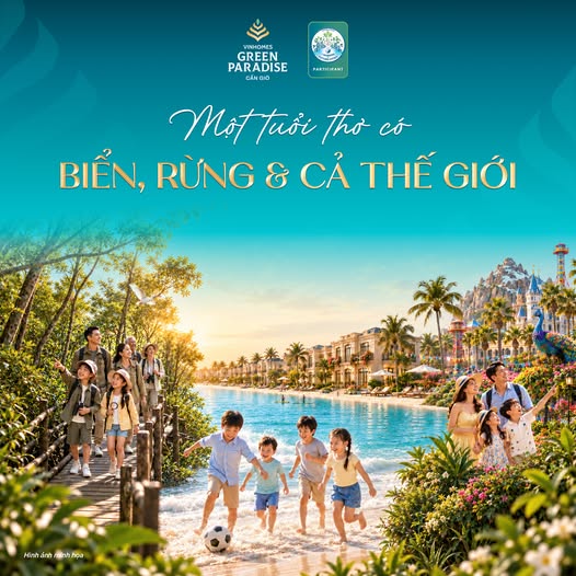 Một tuổi thơ có biển, rừng và cả thế giới tại Vinhomes Green Paradise