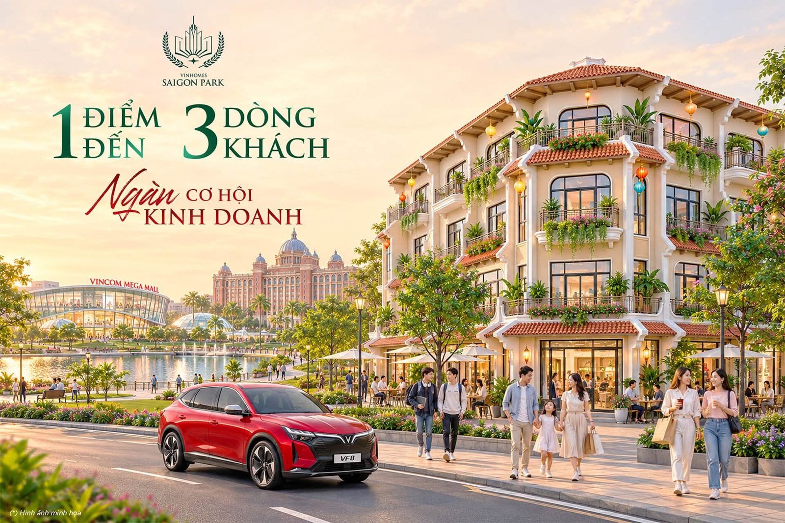 Nhà phố thương mại Vinhomes Saigon Park: 3 nguồn khách, 4 ưu đãi