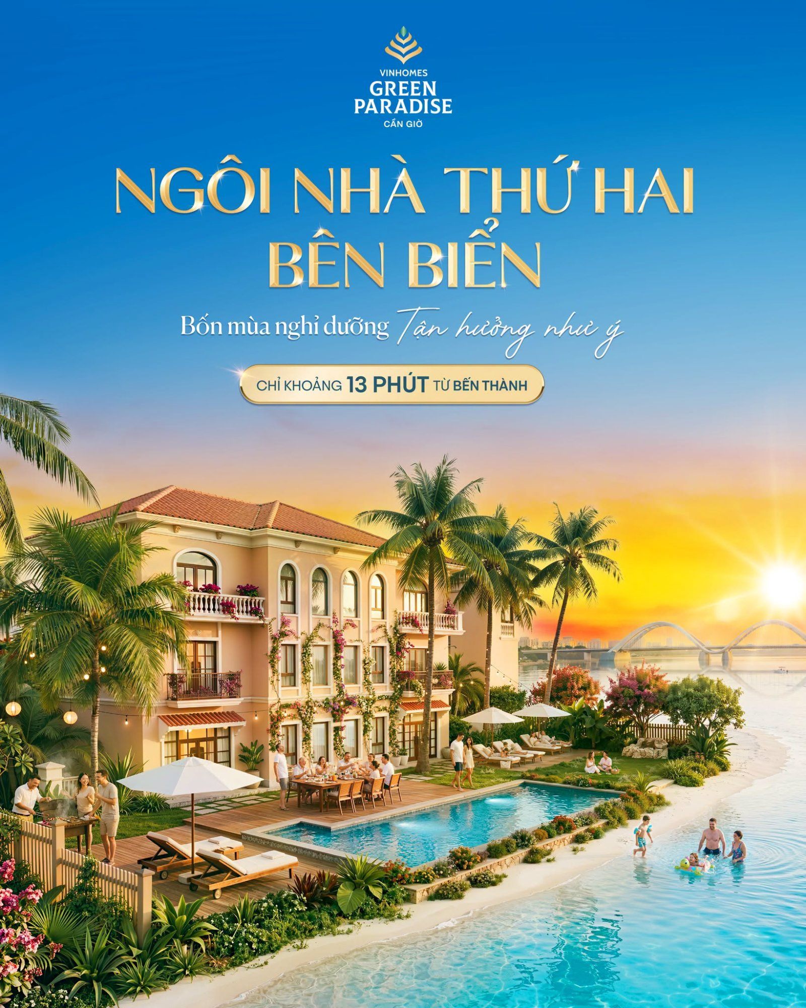 Ngôi nhà thứ hai bên biển ngay tại TP.HCM: Bốn mùa nghỉ dưỡng, tận hưởng như ý tại Vinhomes Green Paradise