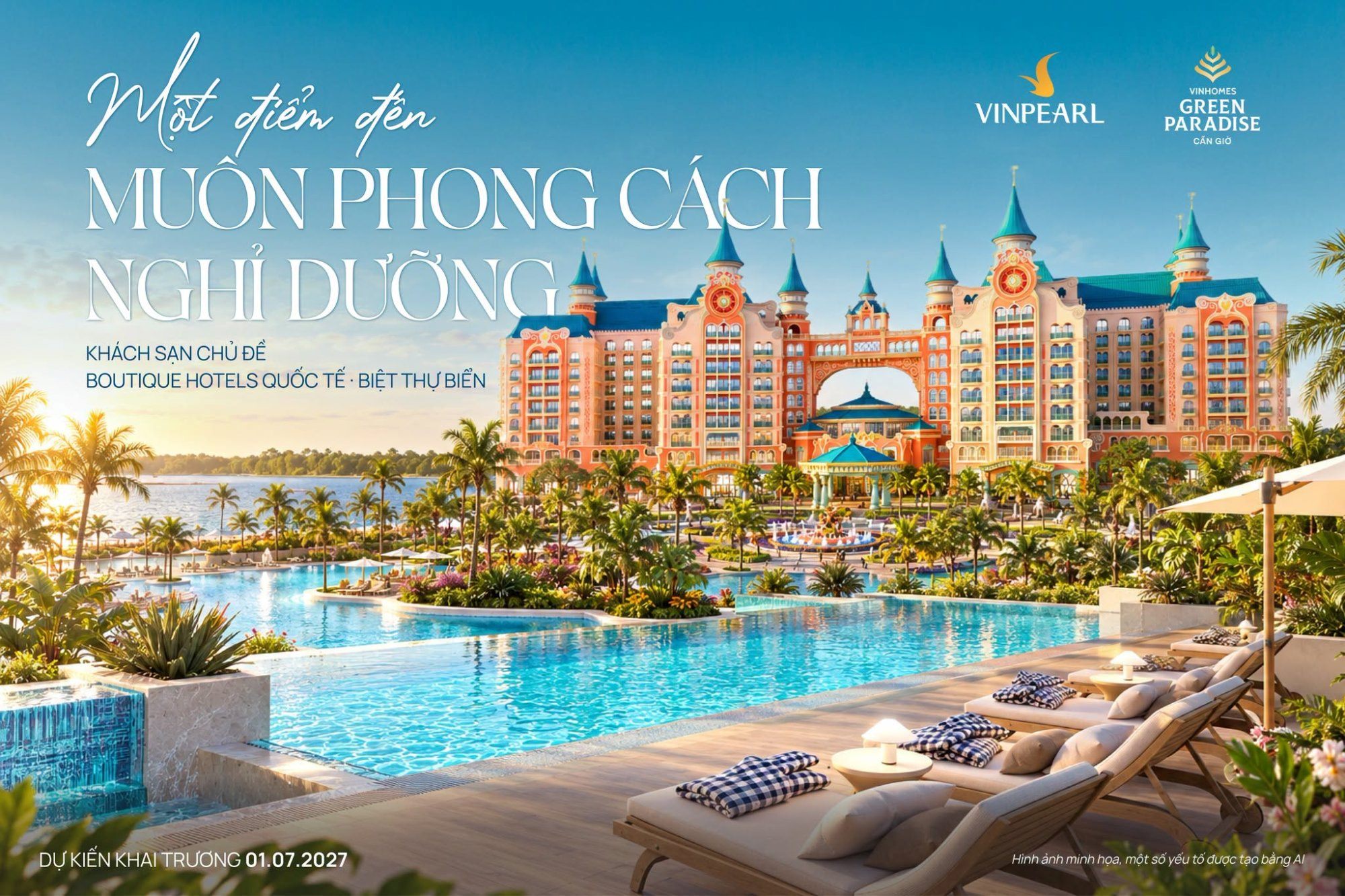 Lưu trú Vinpearl Cần Giờ: từ Dream Palace đến biệt thự biển