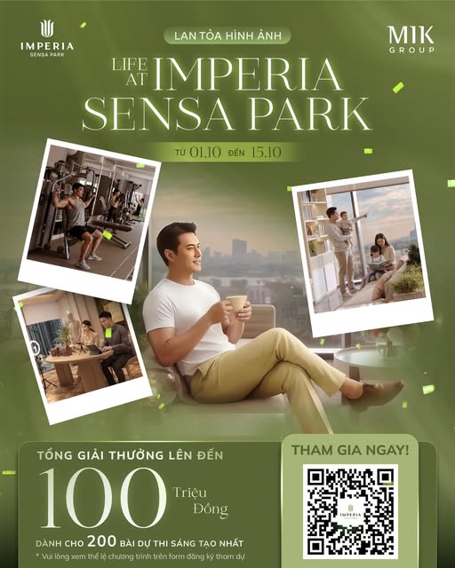 Cuộc thi Life at Imperia Sensa Park: lan tỏa ảnh, giải 100 triệu