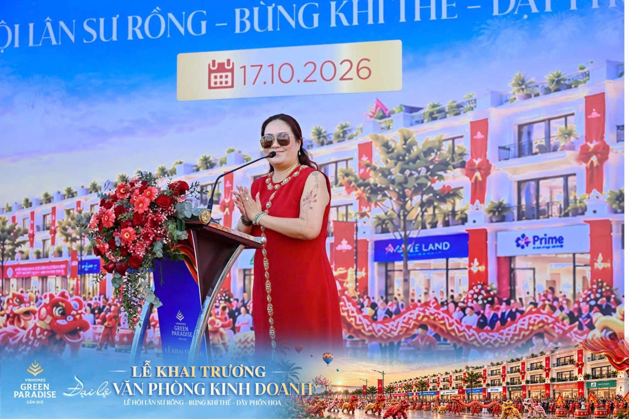 Khai trương Đại lộ Văn phòng Kinh doanh Vinhomes Green Paradise
