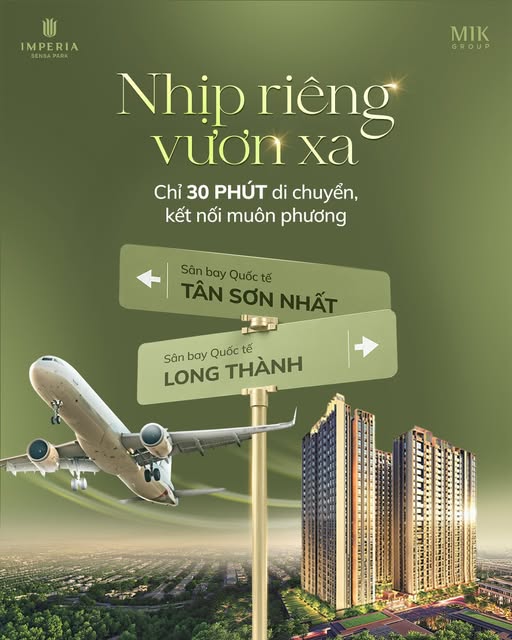 Imperia Sensa Park kết nối hai sân bay Tân Sơn Nhất và Long Thành