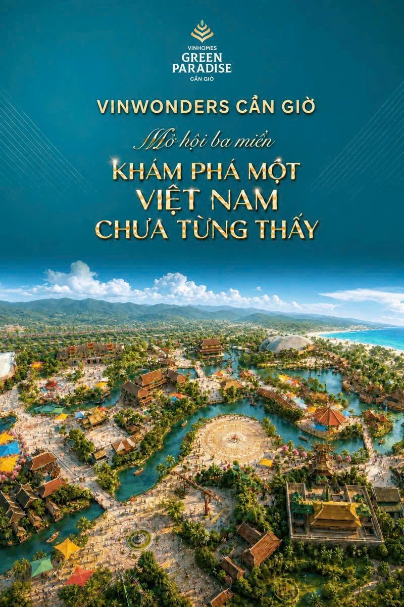 Khu Lễ hội Việt Nam tại VinWonders Cần Giờ: Hội ba miền bằng công nghệ giải trí hàng đầu thế giới