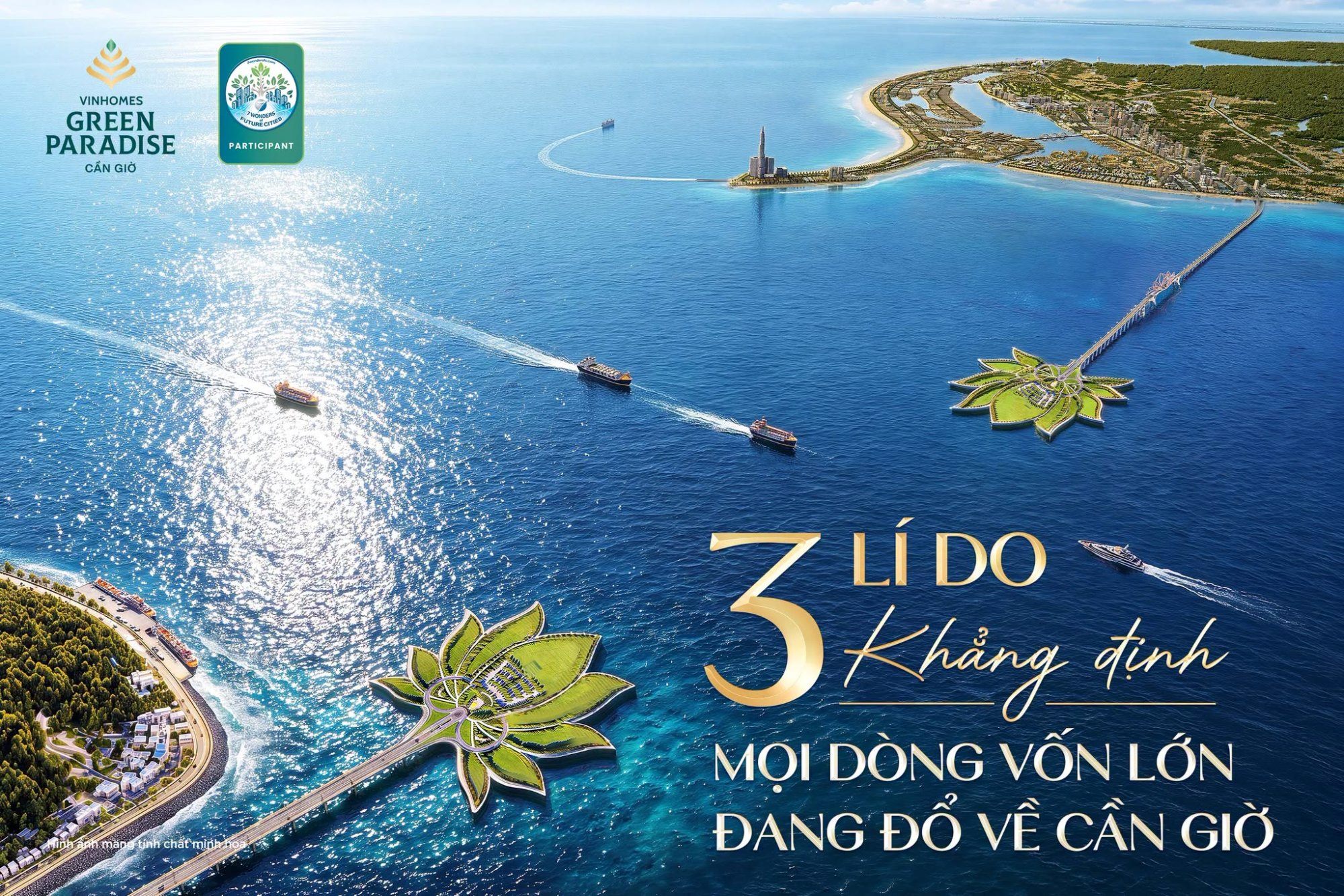 Dòng vốn dịch chuyển về Cần Giờ: 3 đòn bẩy của Vịnh Tiên