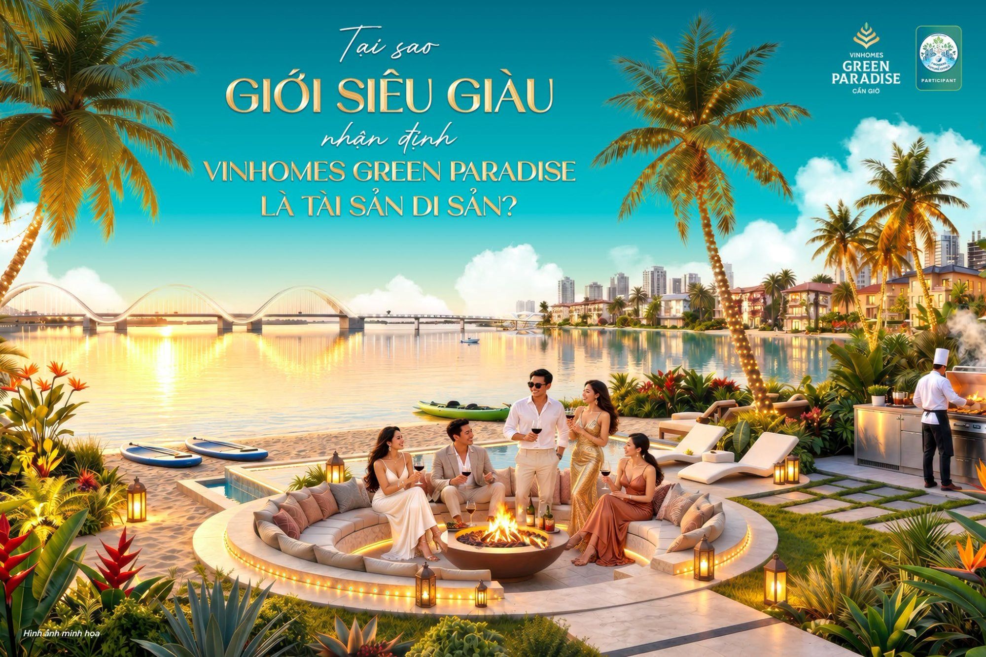 Cho thuê biệt thự Vinhomes Green Paradise: nguồn cầu từ Vinpearl