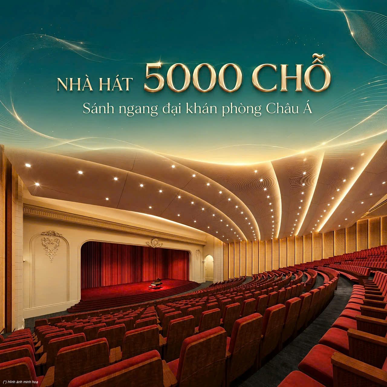 5.000 chỗ ngồi. Sánh ngang đại khán phòng Châu Á.