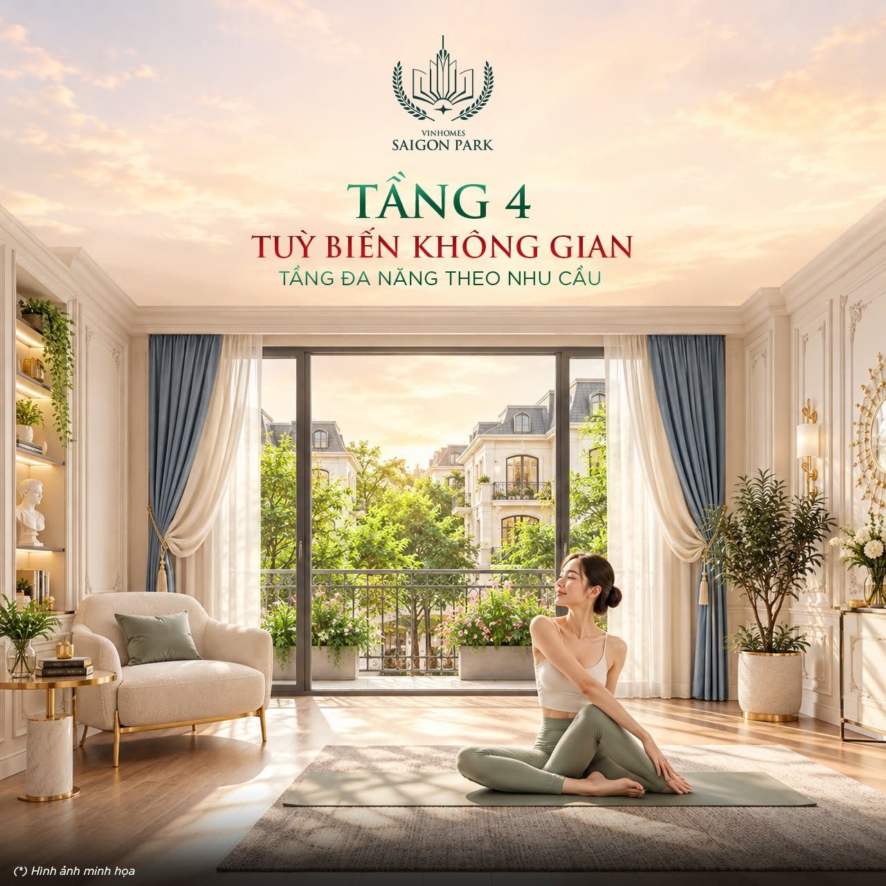Tầng 4 tùy biến không gian đa năng theo nhu cầu