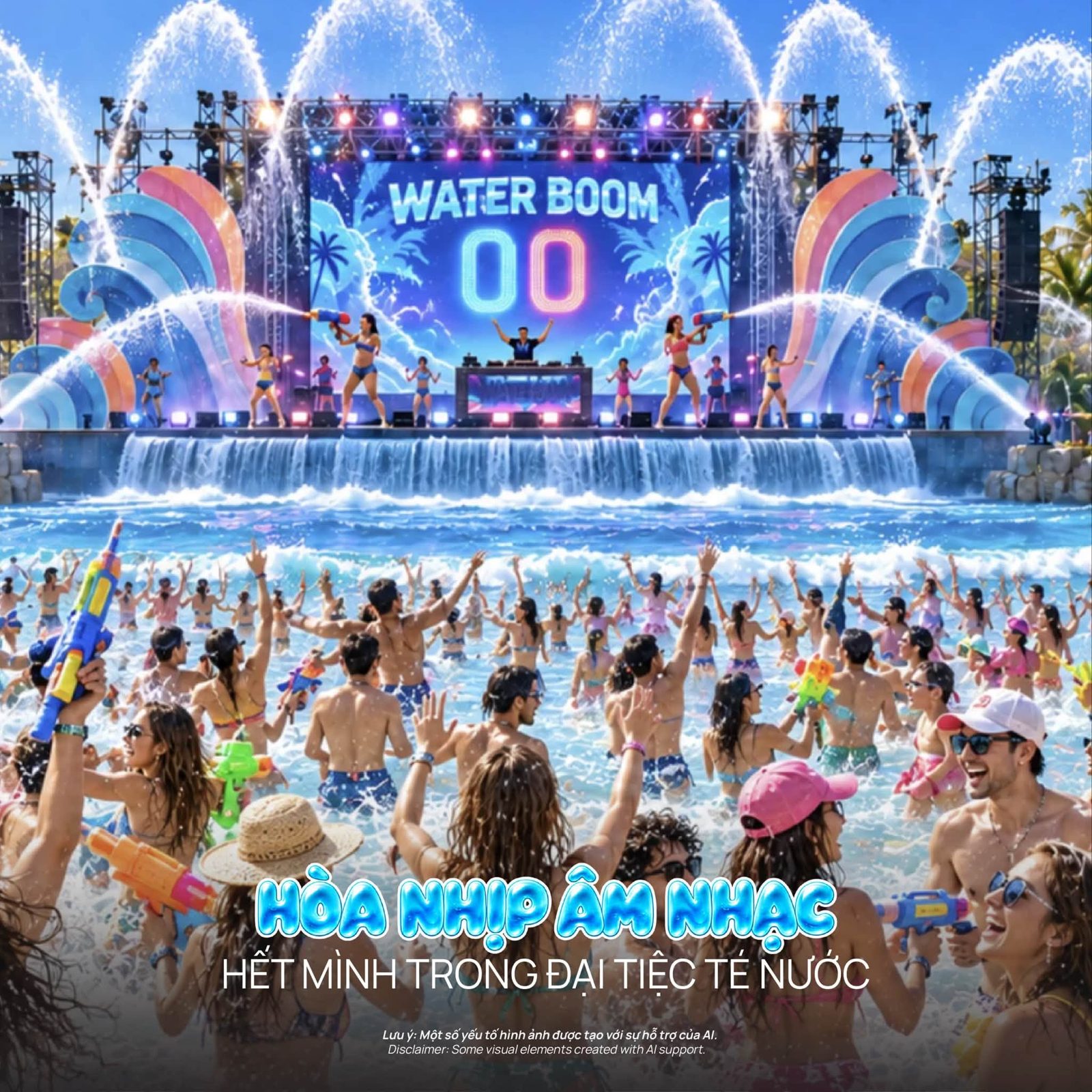 Lễ hội Water Boom tại VinWonders Cần Giờ