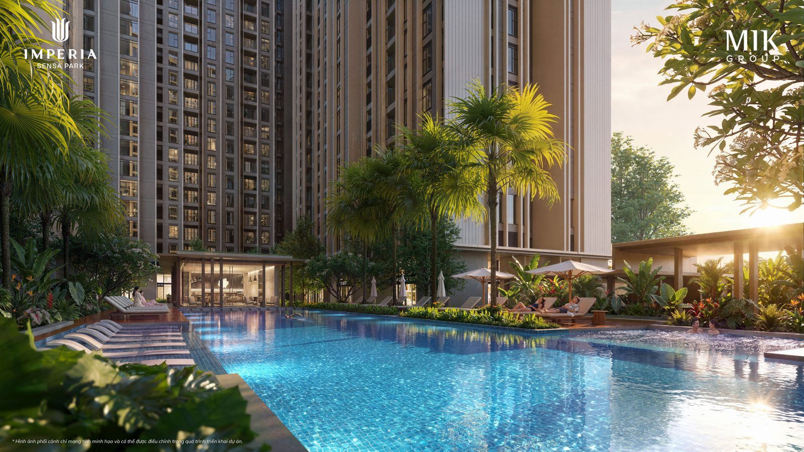 Bể sục Jacuzzi tại Imperia Sensa Park
