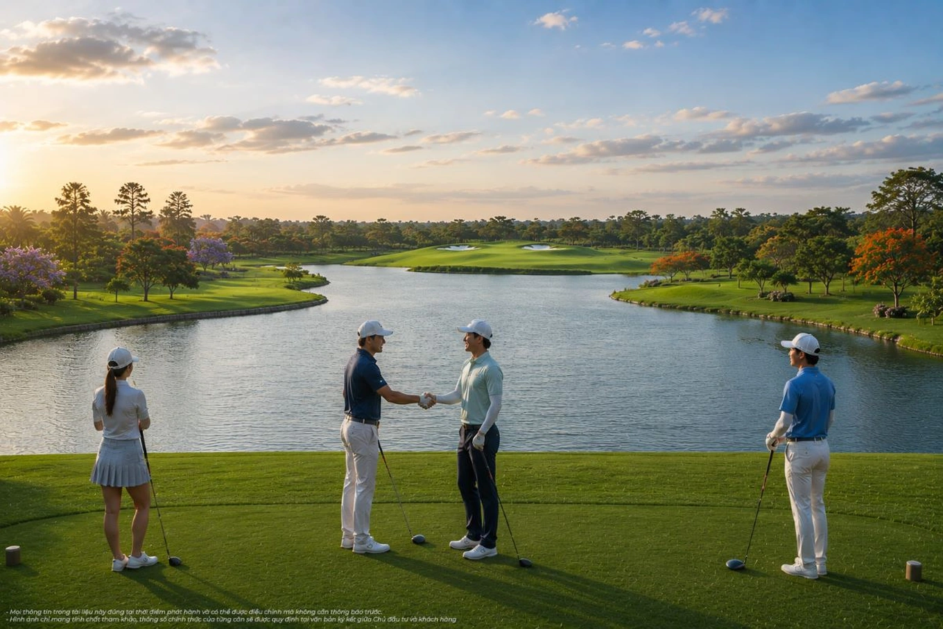 Sân golf ven biển và bến du thuyền đẳng cấp kiến tạo không gian thể thao, nghỉ dưỡng và giao lưu cởi mở cho cư dân (Ảnh: Vinhomes).