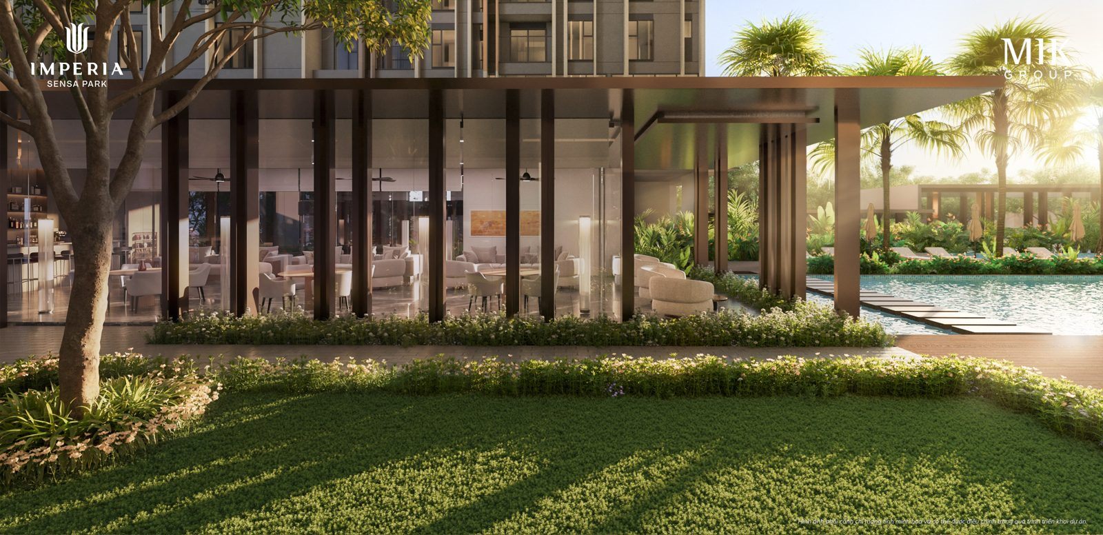 Pool Lounge bên hồ bơi Imperia Sensa Park