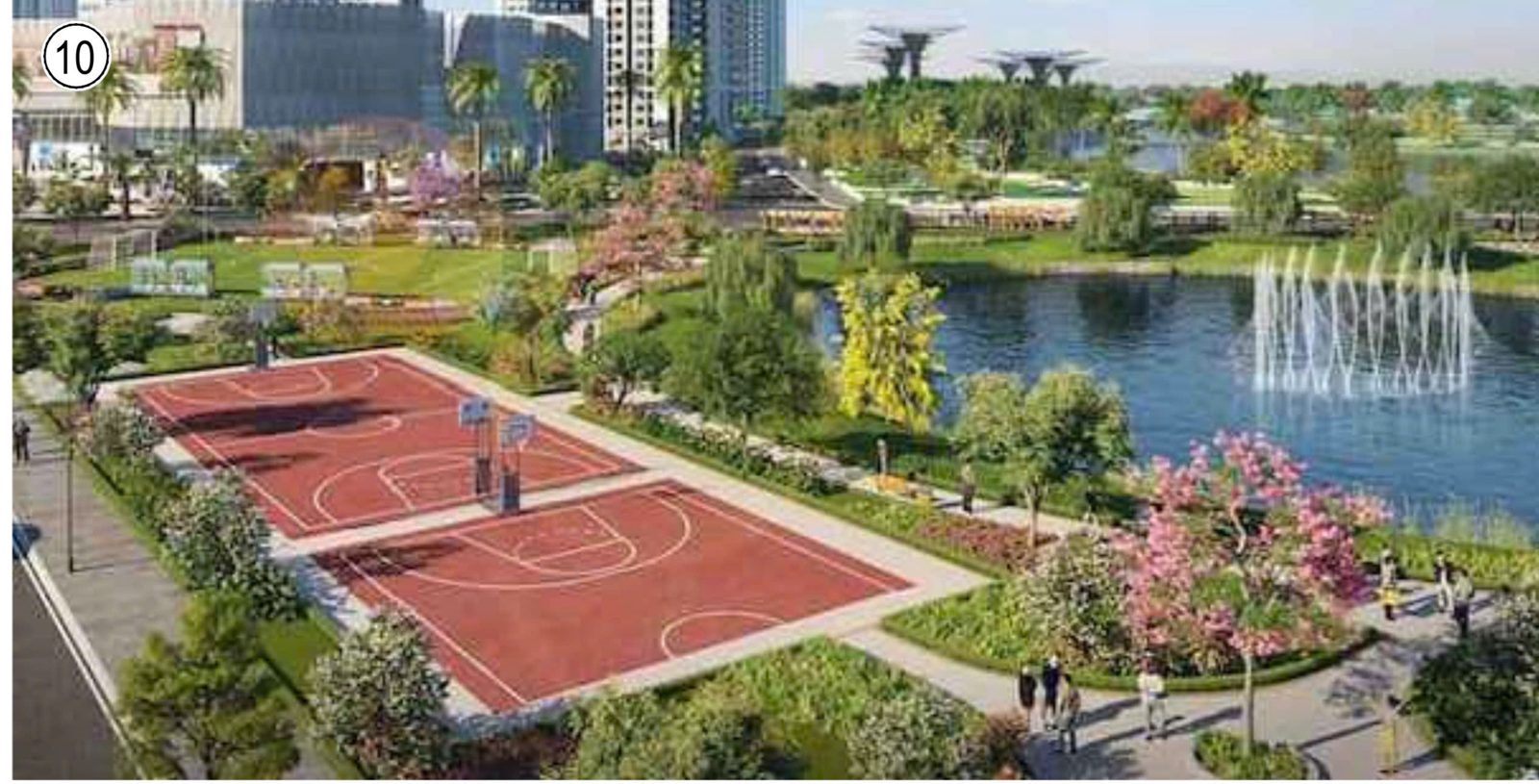 Sân thể thao tại Vinhomes Saigon Park