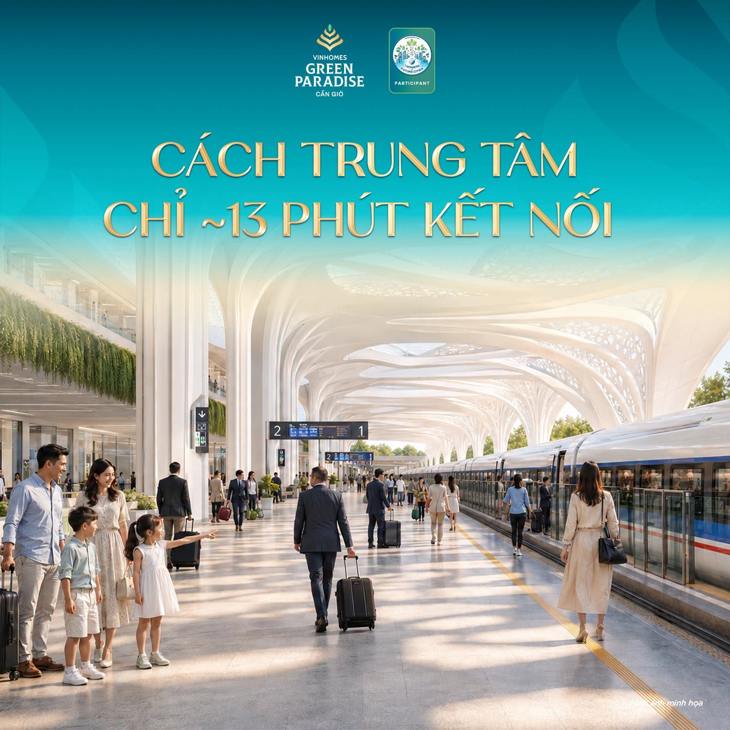 Kết nối trung tâm khoảng 13 phút