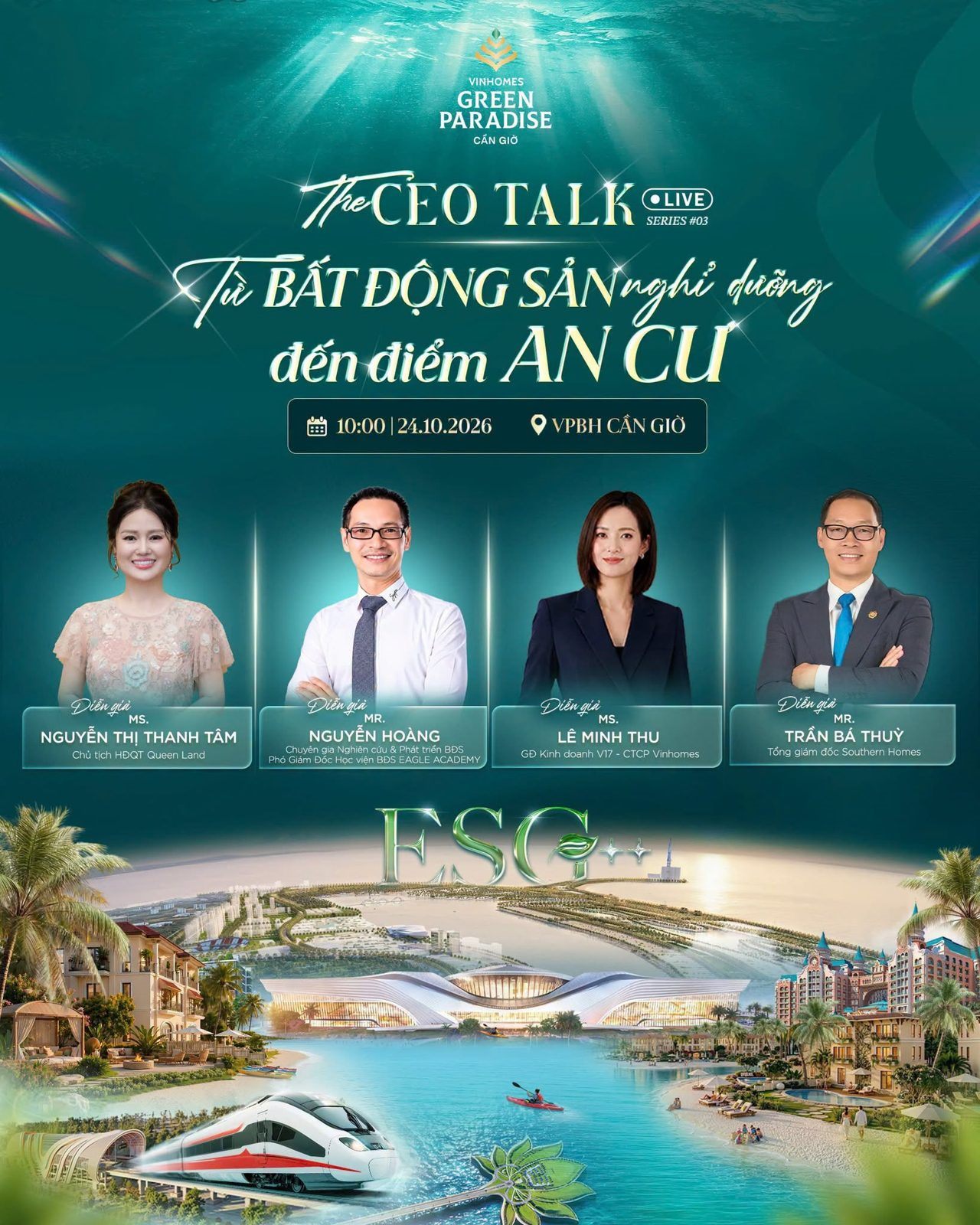Diễn giả The CEO Talk #03 – Vinhomes Green Paradise
