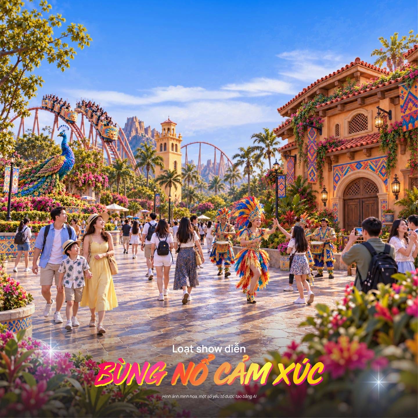 Show diễn Carnival tại VinWonders Cần Giờ