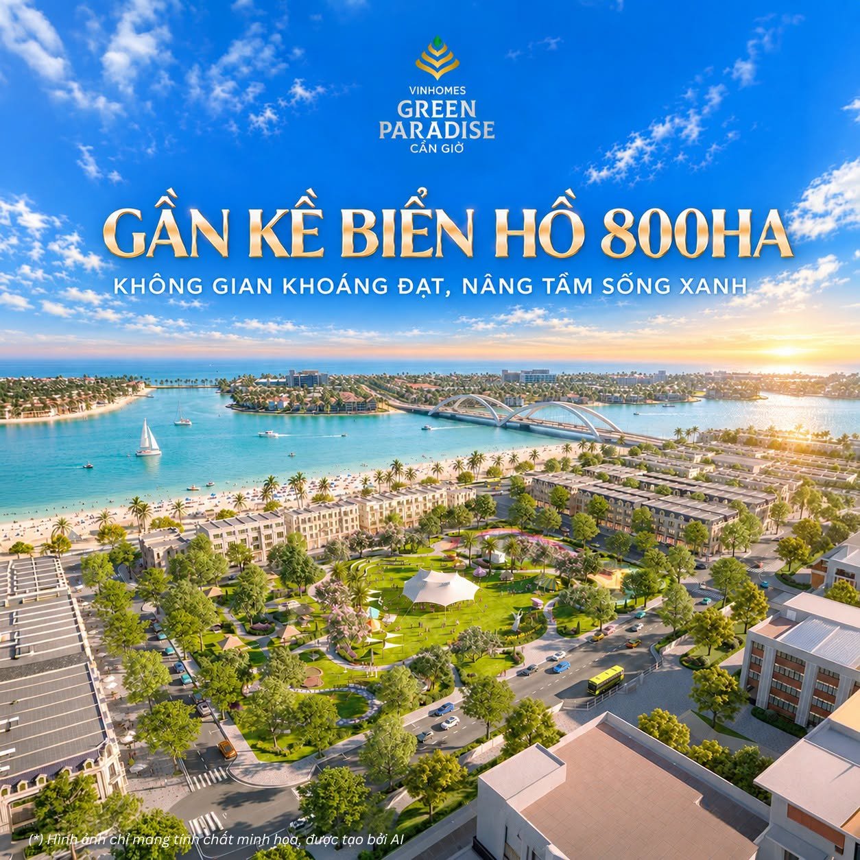 Công viên Nắng Tiên gần biển hồ 800ha