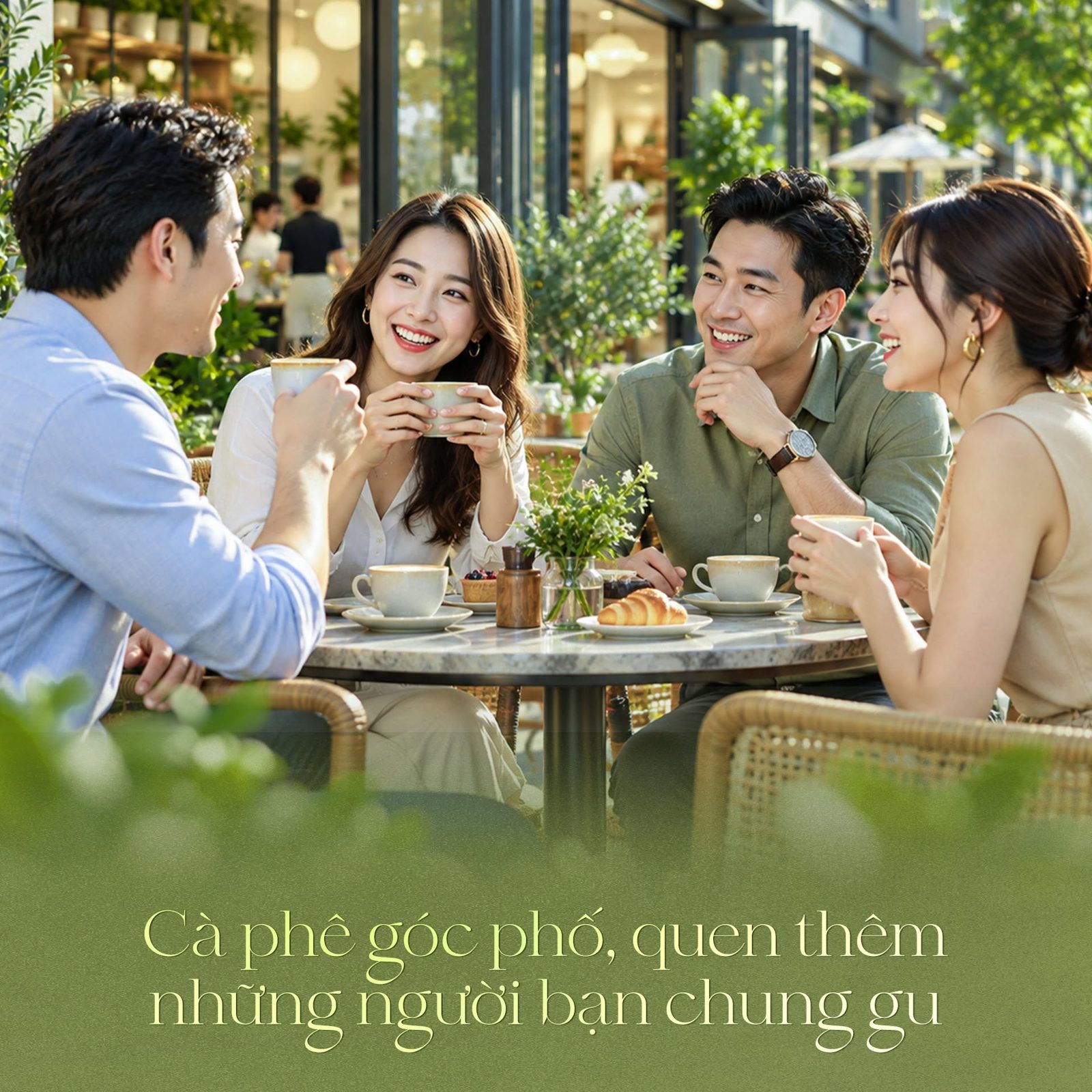 Cà phê góc phố cùng láng giềng