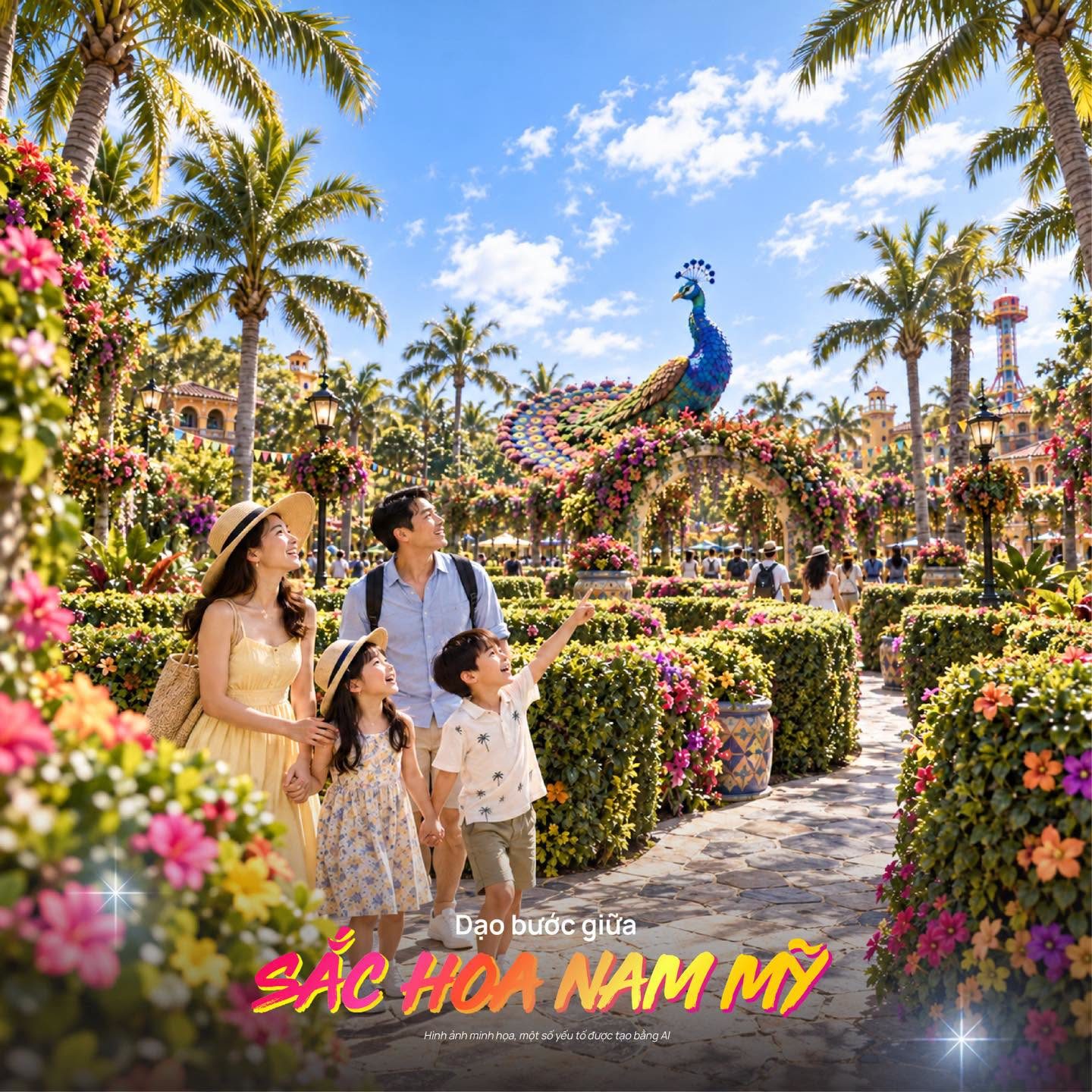 Phố hoa Nam Mỹ tại VinWonders Cần Giờ