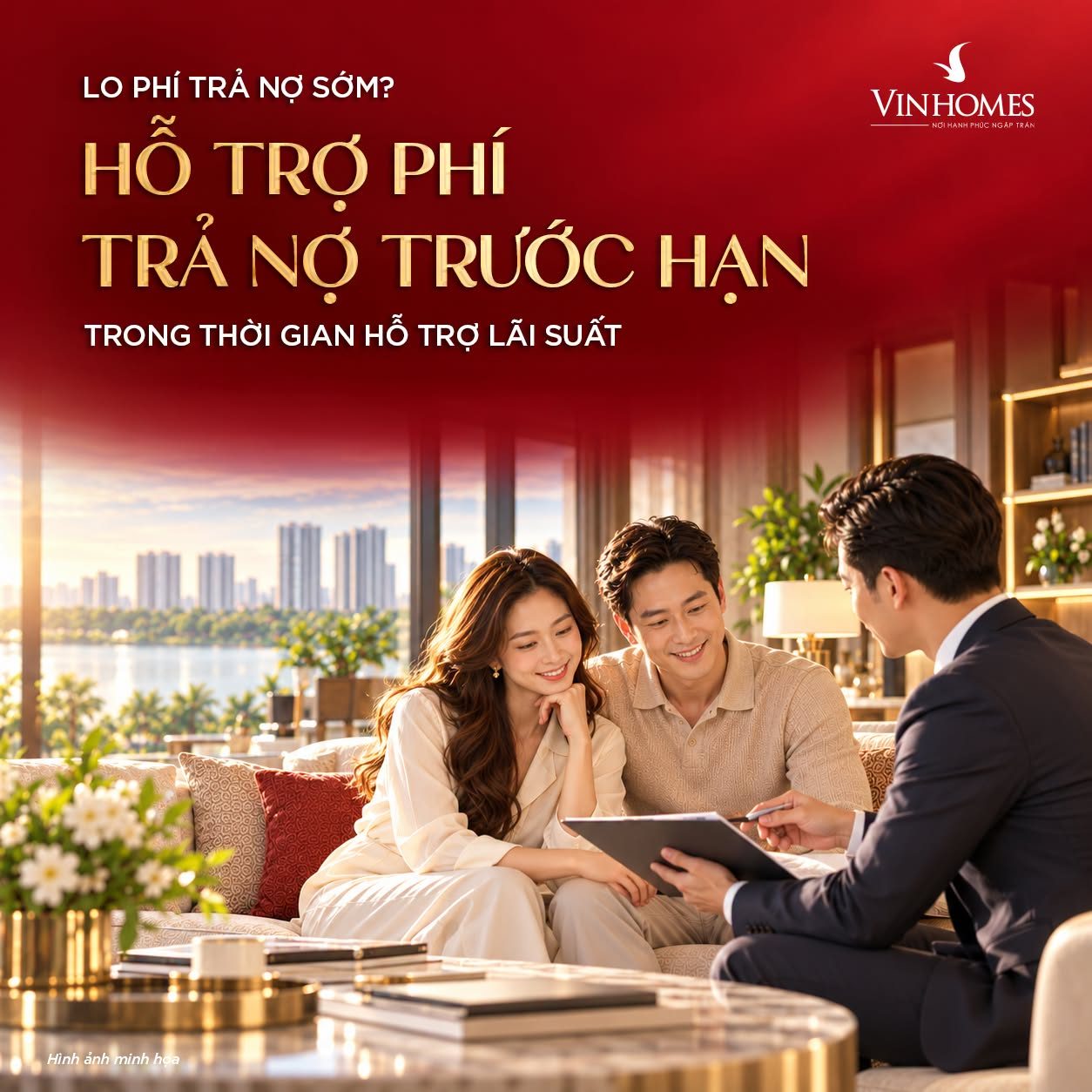 Hỗ trợ phí trả nợ trước hạn – Vinhomes Green Paradise