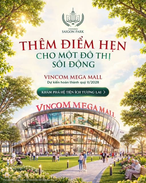 Vincom Mega Mall tại Vinhomes Saigon Park