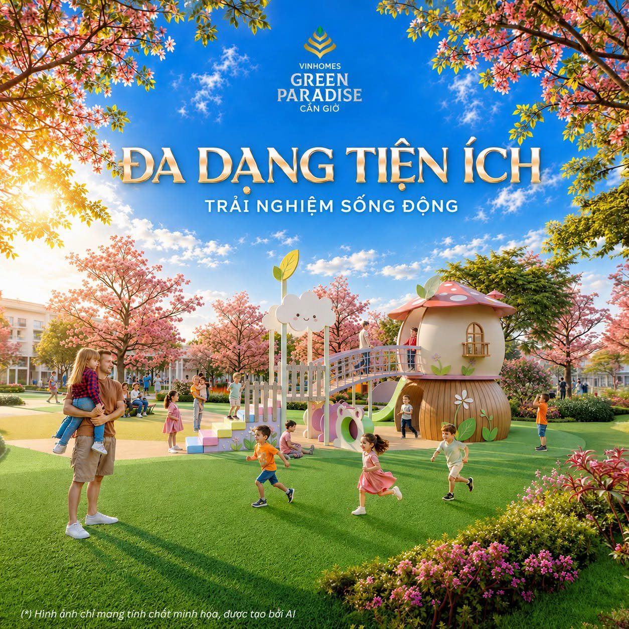 Sân chơi trẻ em tại Công viên Nắng Tiên