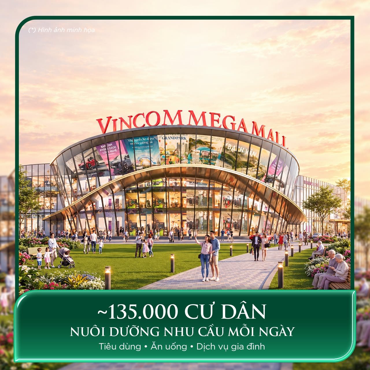 Khoảng 135.000 cư dân dự kiến