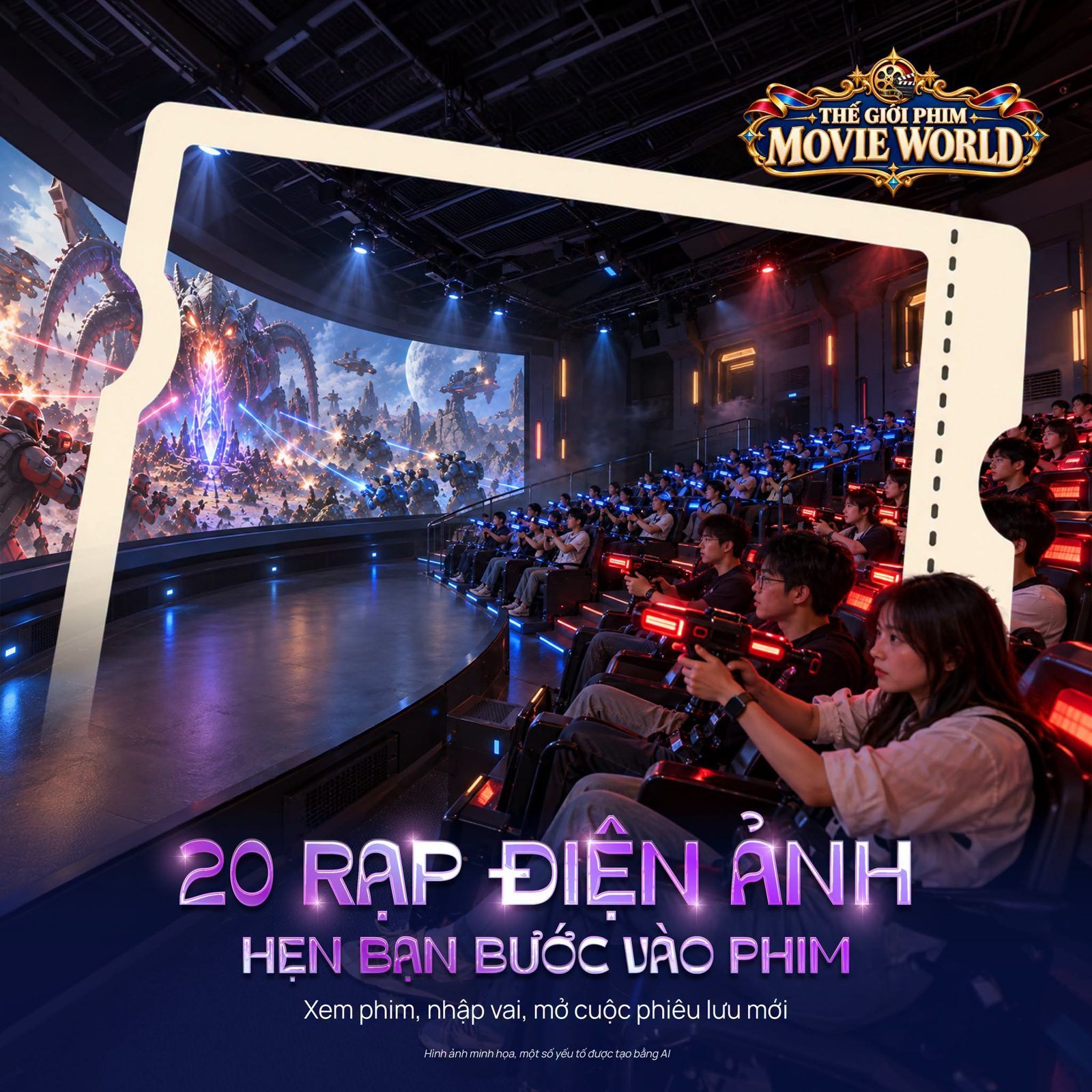 Movie World với 20 rạp điện ảnh