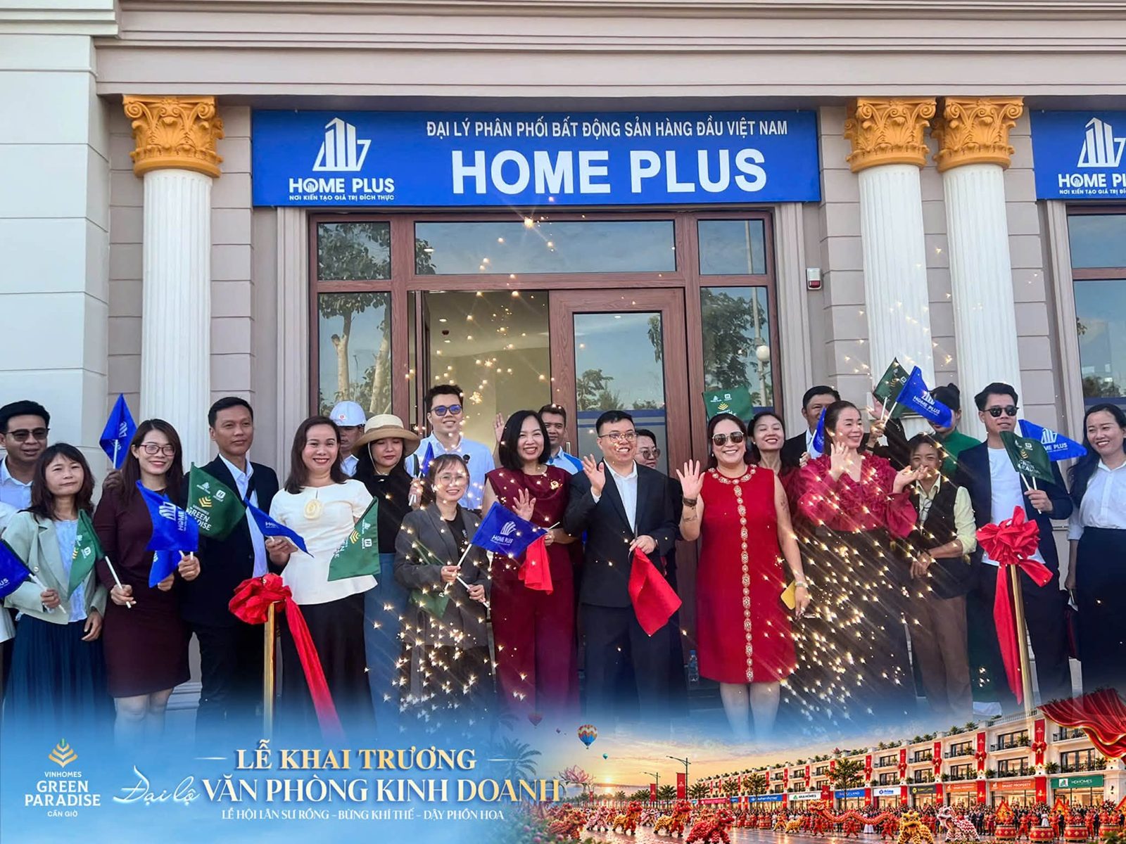 Văn phòng đại lý tại Đại lộ Văn phòng Kinh doanh – Vinhomes Green Paradise