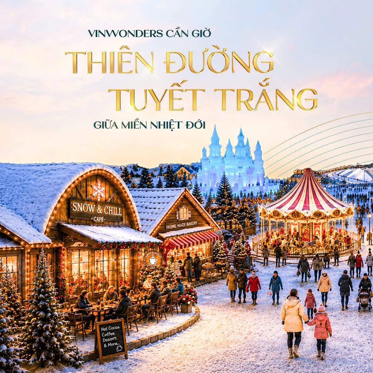 Thế giới băng tuyết tại VinWonders Cần Giờ