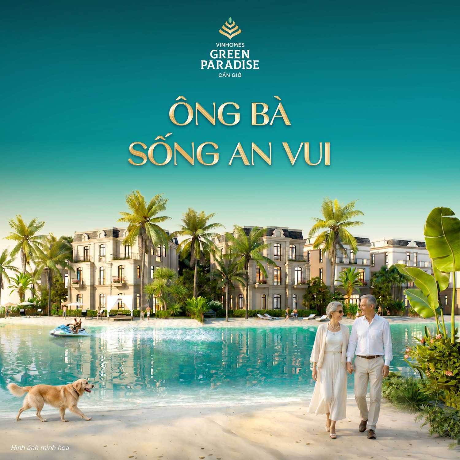 Ông bà sống an vui bên con cháu